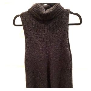 Black turtleneck sweater